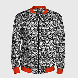 Бомбер мужской Very much skulls, цвет: 3D-красный