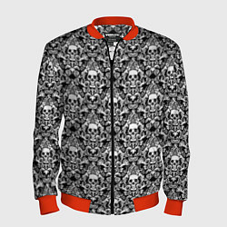 Бомбер мужской Skull patterns, цвет: 3D-красный