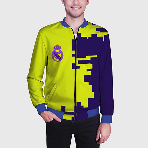Мужской бомбер Barcelona fc sport club / 3D-Синий – фото 3