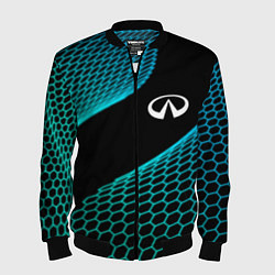 Бомбер мужской Infiniti electro hexagon, цвет: 3D-черный