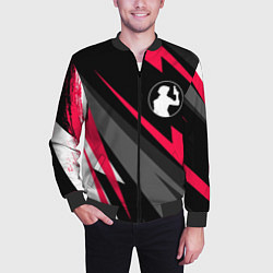 Бомбер мужской Cowboy Bebop electro lines, цвет: 3D-черный — фото 2
