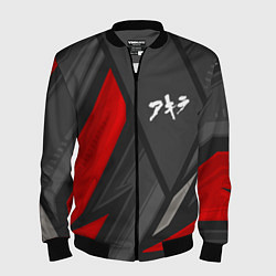 Бомбер мужской Akira red lines, цвет: 3D-черный