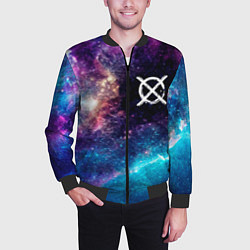 Бомбер мужской CreepyPasta space anime, цвет: 3D-черный — фото 2