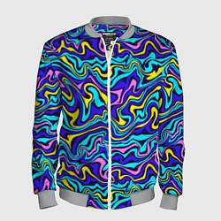 Мужской бомбер Psychedelic multicolored pattern