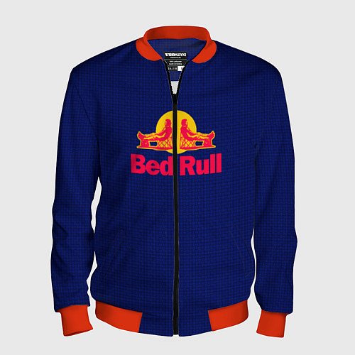 Мужской бомбер Bed Rull Карбон / 3D-Красный – фото 1