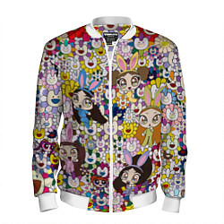 Мужской бомбер Right now NewJeans and Takashi Murakami