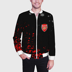 Бомбер мужской Arsenal spash, цвет: 3D-белый — фото 2
