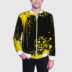 Бомбер мужской Трафальгар Д Ватер Ло прозвище пират, цвет: 3D-белый — фото 2