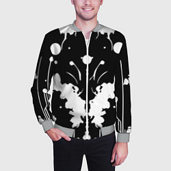 Бомбер мужской Тест Роршаха - психоделика, цвет: 3D-меланж — фото 2