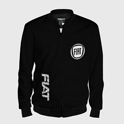 Мужской бомбер FIAT logo white auto
