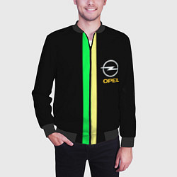 Бомбер мужской Opel line geometry, цвет: 3D-черный — фото 2