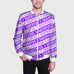 Бомбер мужской Juventus pattern, цвет: 3D-белый — фото 2