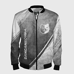 Бомбер мужской Danganronpa - grey gradient вертикально, цвет: 3D-черный