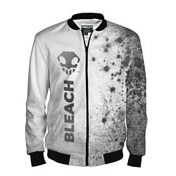 Бомбер мужской Bleach - white gradient по-вертикали, цвет: 3D-черный