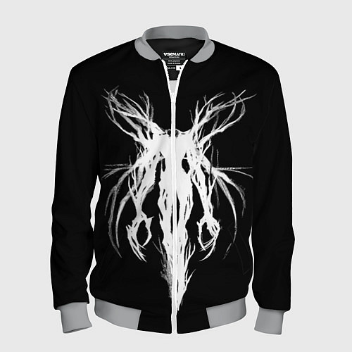 Мужской бомбер Dark gothic angel / 3D-Меланж – фото 1