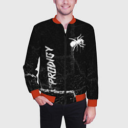 Бомбер мужской The prodigy - паук, цвет: 3D-красный — фото 2