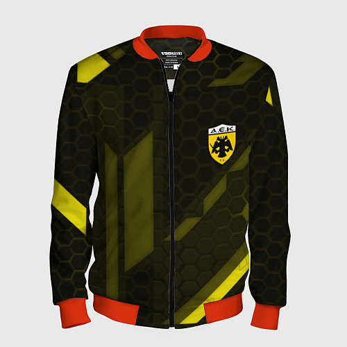 Мужской бомбер AEK fc geometry / 3D-Красный – фото 1