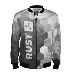 Бомбер мужской Rust - grey gradient по-вертикали, цвет: 3D-черный