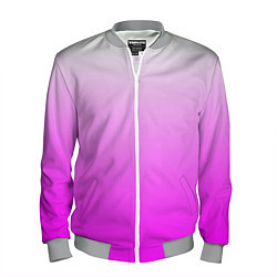 Мужской бомбер Gradient color pink