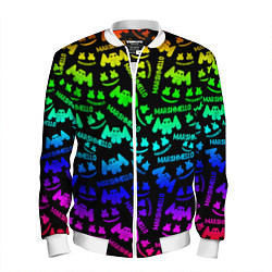 Мужской бомбер Marshmello neon steel pattern