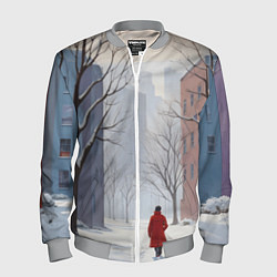 Мужской бомбер Прогулка зима