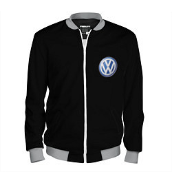 Бомбер мужской Volkswagen logo auto, цвет: 3D-меланж