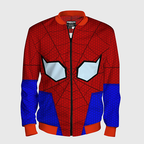 Мужской бомбер Spider-Man - eyes / 3D-Красный – фото 1