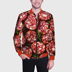 Бомбер мужской Салями, цвет: 3D-красный — фото 2
