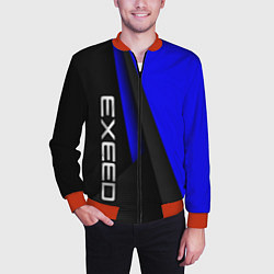 Бомбер мужской Exeed - синий технологический, цвет: 3D-красный — фото 2