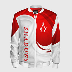 Бомбер мужской Assassins creed - shadows, цвет: 3D-белый