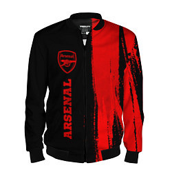 Бомбер мужской Arsenal - red gradient по-вертикали, цвет: 3D-черный