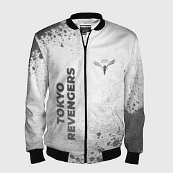Бомбер мужской Tokyo Revengers - white gradient вертикально, цвет: 3D-черный