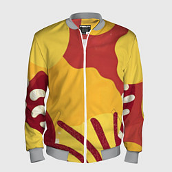 Бомбер мужской Жаркий африканский паттерн, цвет: 3D-меланж