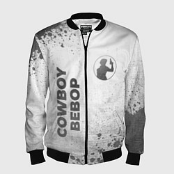 Бомбер мужской Cowboy Bebop - white gradient вертикально, цвет: 3D-черный
