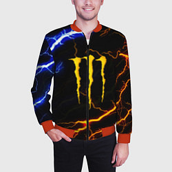 Бомбер мужской Monster energy storm, цвет: 3D-красный — фото 2