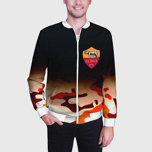 Мужской бомбер Roma камуфляжный стиль / 3D-Белый – фото 3