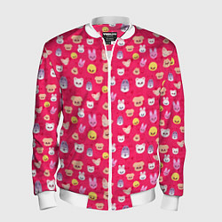 Бомбер мужской Skzoo pattern pink, цвет: 3D-белый