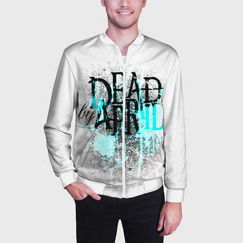 Мужской бомбер Dead by april краски / 3D-Белый – фото 3
