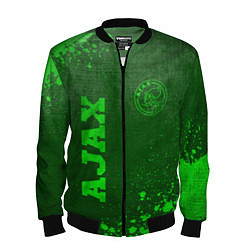 Мужской бомбер Ajax - green gradient вертикально