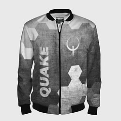 Бомбер мужской Quake - grey gradient вертикально, цвет: 3D-черный