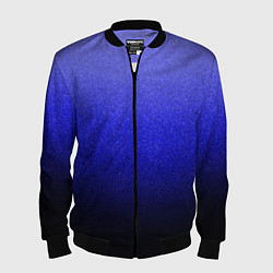 Бомбер мужской Градиент индиго из синего в чёрный, цвет: 3D-черный