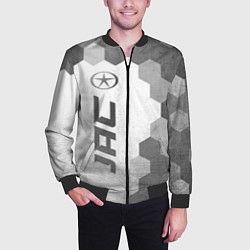 Бомбер мужской JAC - white gradient по-вертикали, цвет: 3D-черный — фото 2