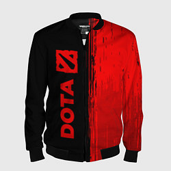 Бомбер мужской Dota - red gradient по-вертикали, цвет: 3D-черный