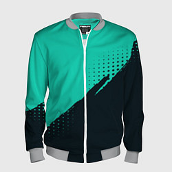 Бомбер мужской Color black light blue, цвет: 3D-меланж