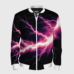 Мужской бомбер Lightning pink