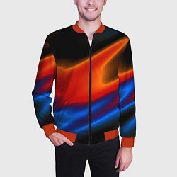 Бомбер мужской Multicoloured, цвет: 3D-красный — фото 2