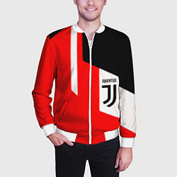 Бомбер мужской Juventus sport geometry, цвет: 3D-белый — фото 2