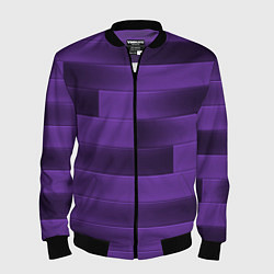 Бомбер мужской Color purple square, цвет: 3D-черный