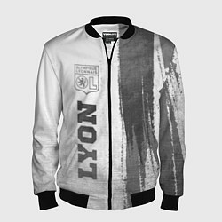 Бомбер мужской Lyon - white gradient по-вертикали, цвет: 3D-черный