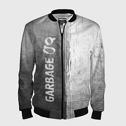 Бомбер мужской Garbage - grey gradient по-вертикали, цвет: 3D-черный